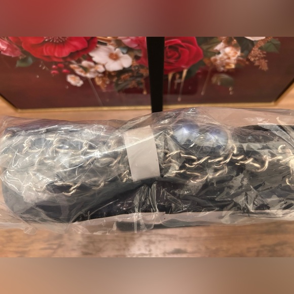 Badgley Mischka Dark Blue Denim Quilted Crossbody Bag - Picture 6 of 6